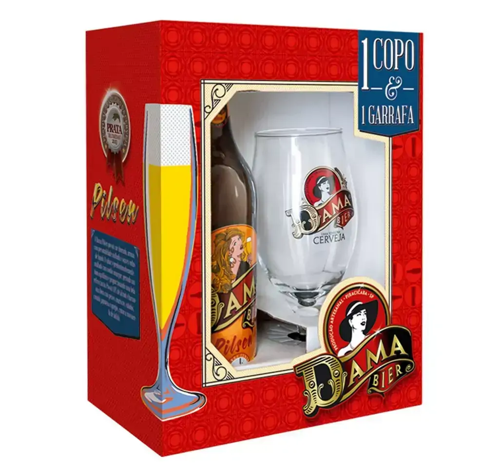 Kit Pilsen 600ml + Taça