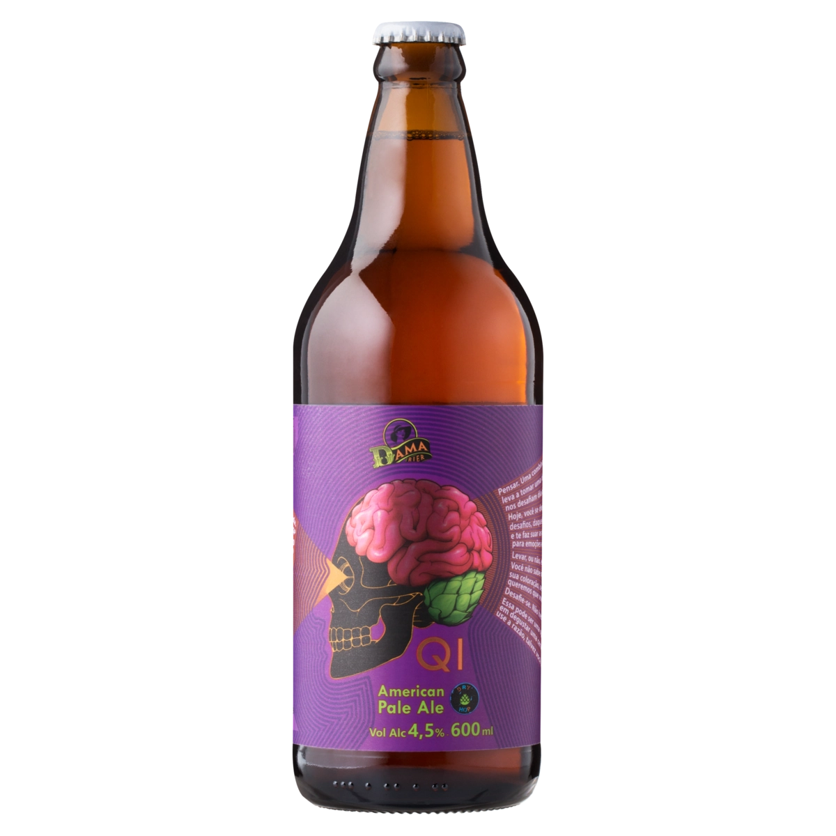 Cerveja American Pale Ale Puro Malte Qi Dama Bier Garrafa 600ml