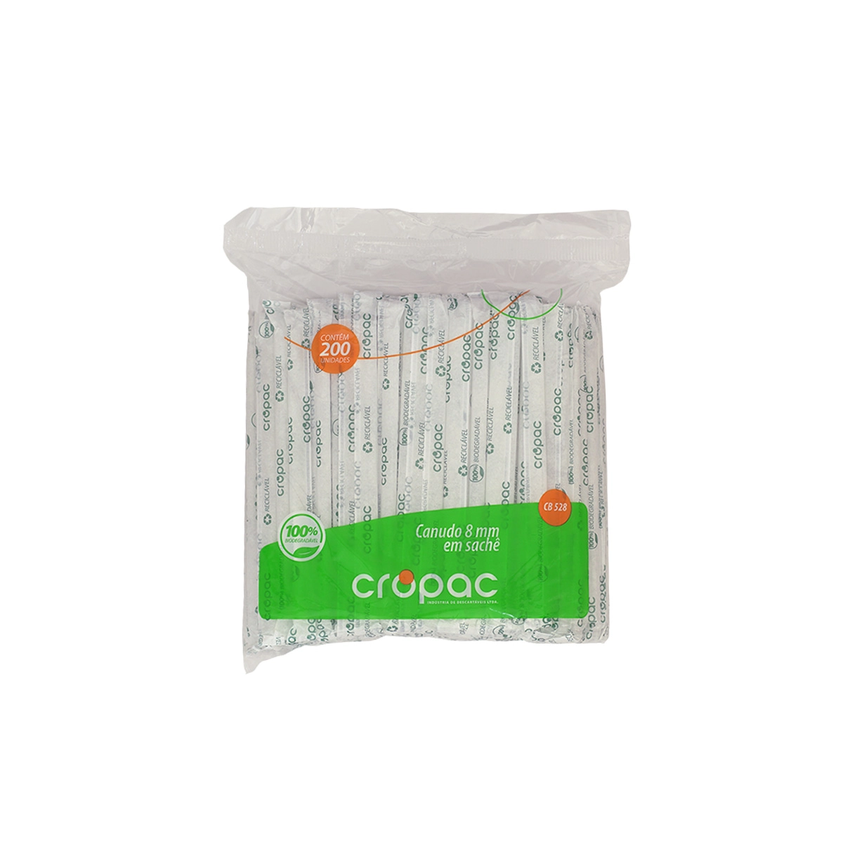 Canudo Cropac Biodeg Cb510 5mm 100un
