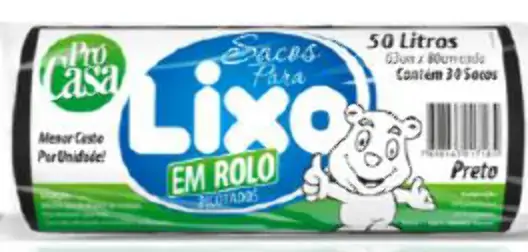 Saco P/lixo Roll Preto Pro Casa