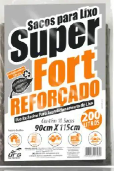 Saco P/lixo Super Fort 2000l Preto C/5