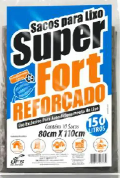 Saco P/lixo Super Fort 150l Pto C/5