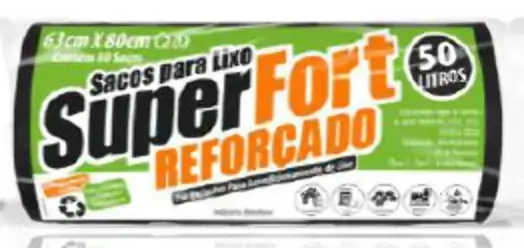 Saco P/lixo Super Fort 50l Roll C/20