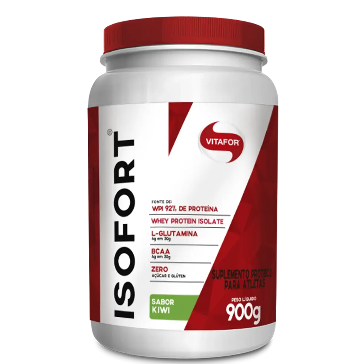 Isofort Whey Protein Isolado Sabor Kiwi Vitafor 900g