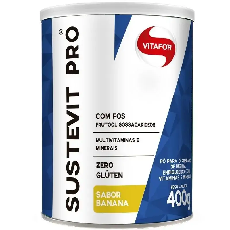Sustevit Pro Fibras e 27 Vitaminas e Minerais Banana Vitafor 400g