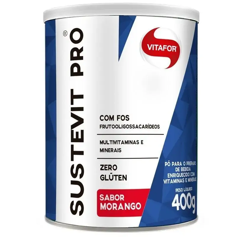 Sustevit Pro Fibras e 27 Vitaminas e Minerais Morango Vitafor 400g