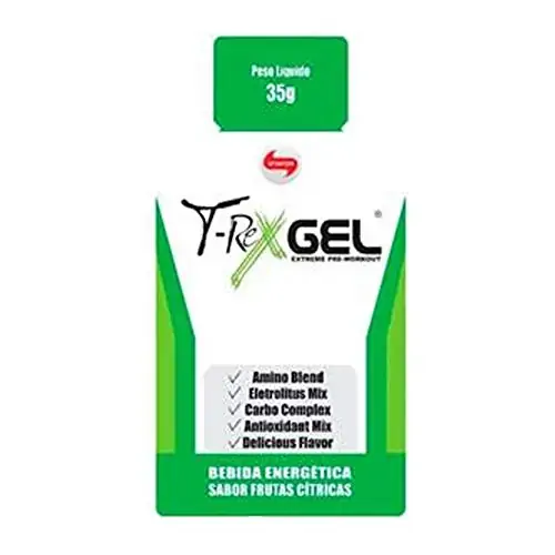Endurance Gel T Rex Frutas Citricas 24 Sachês 30g Vitafor