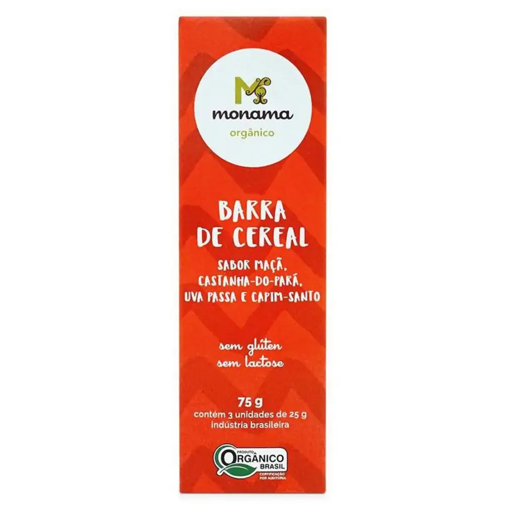 Barra Cereal Monana Tripack Castanha 25g