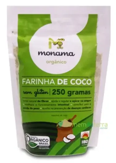 Farinha De Coco Orgânica Monama 250g