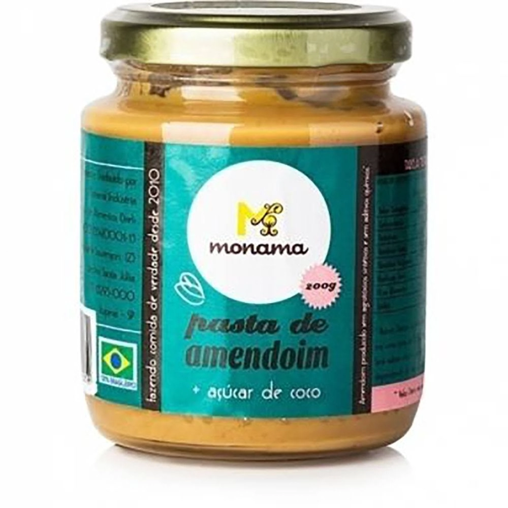 Pasta De Amendoim Com Açúcar De Coco 200g Monama