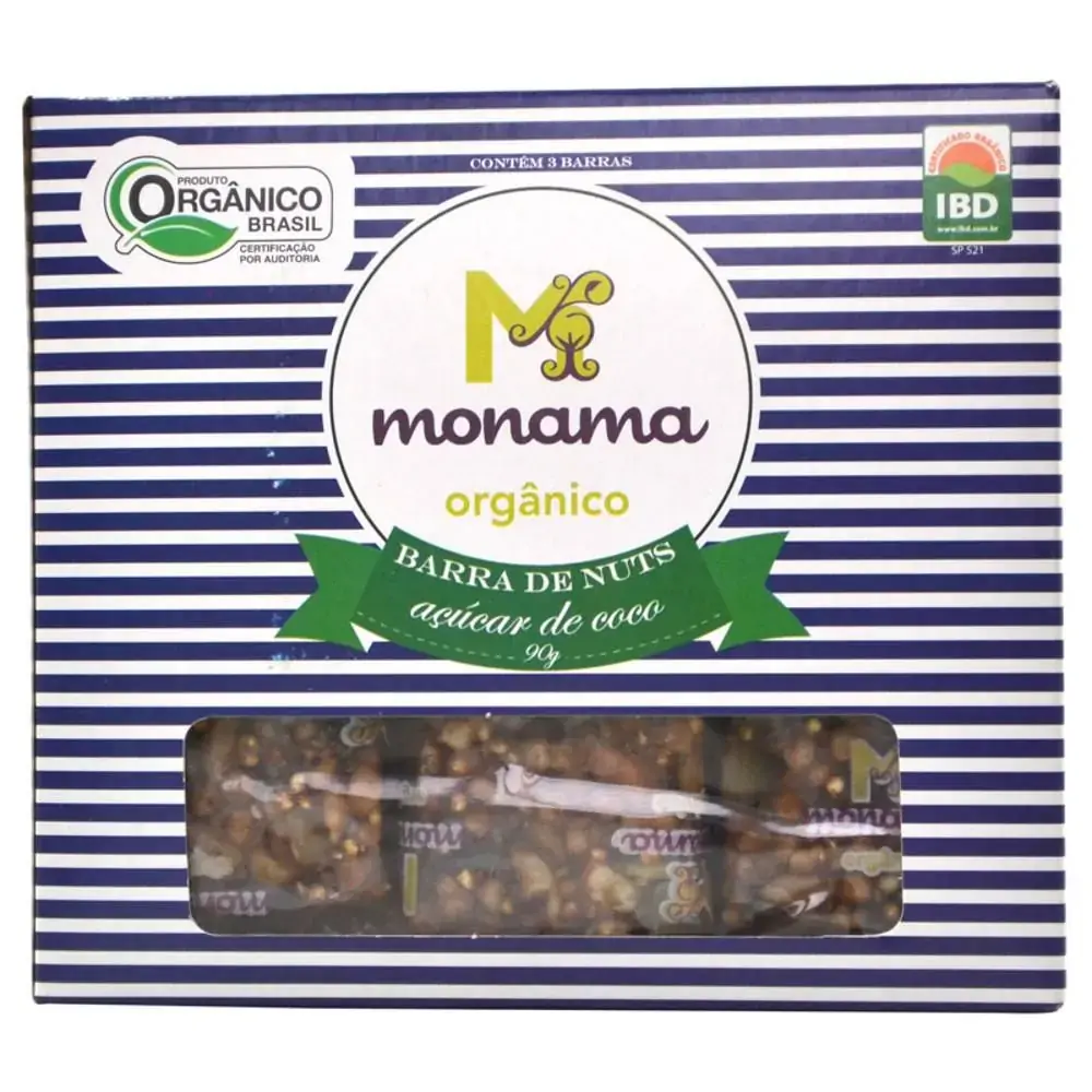 Tripack B.cereais Açucar Coco Monama