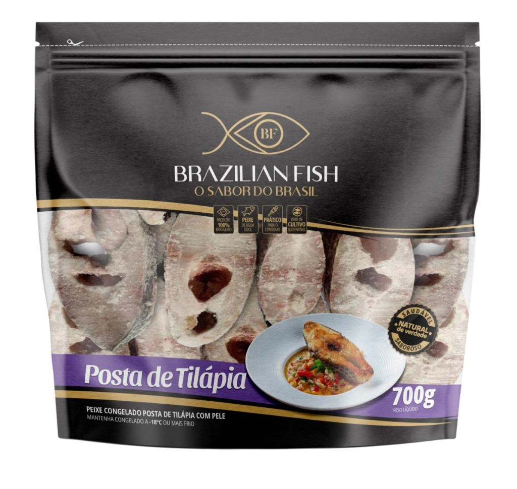 Posta De Tilapia Com Pele 700g