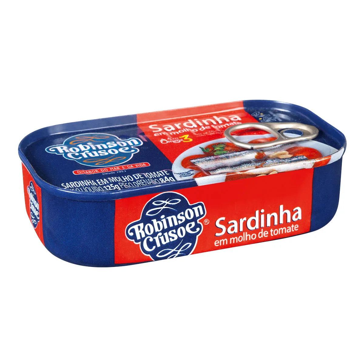 Sardinha com Molho de Tomate Robinson Crusoe Lata 84g