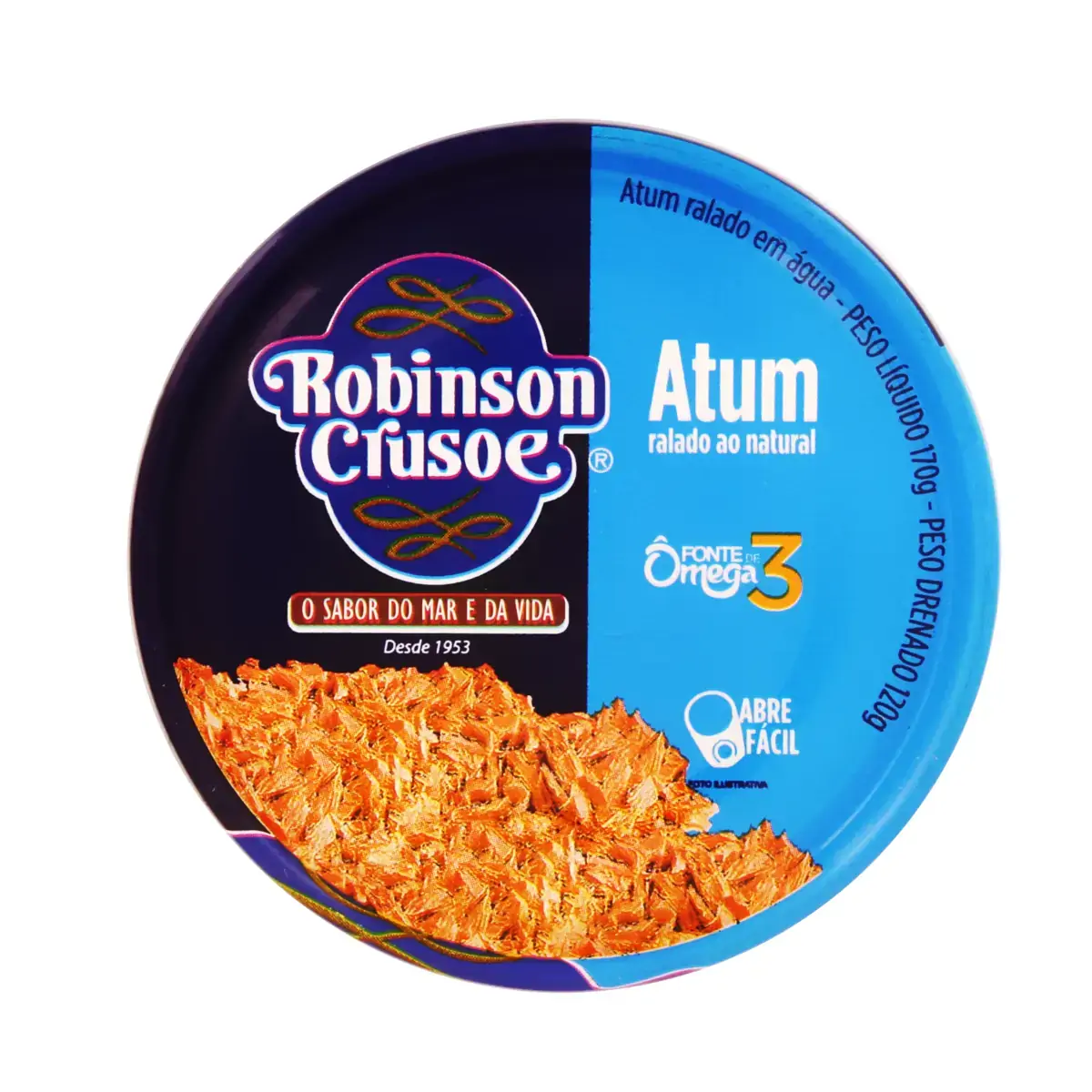 Atum Ralado ao Natural Robinson Crusoe Lata 120g