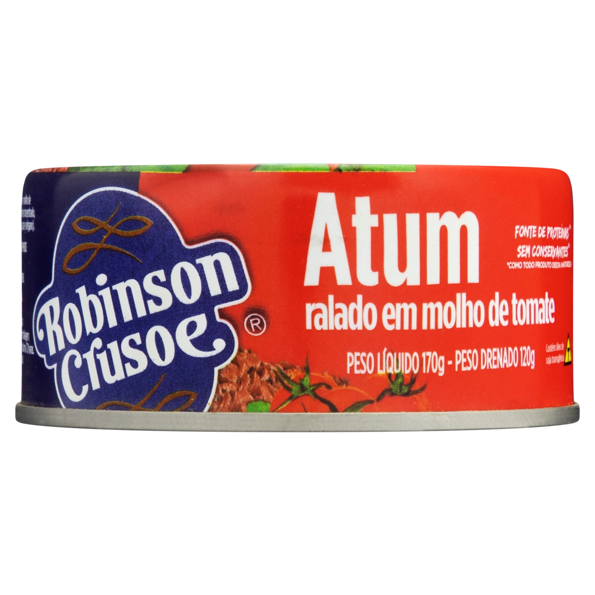 Atum Ralado Ao Molho De Tomate Robinson Crusoe Lata 120g