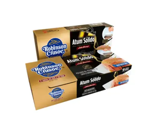 Pack Atum Sólido Em Azeite De Oliva Robinson Crusoe Gourmet Lata 2 Unidades 52g Cada