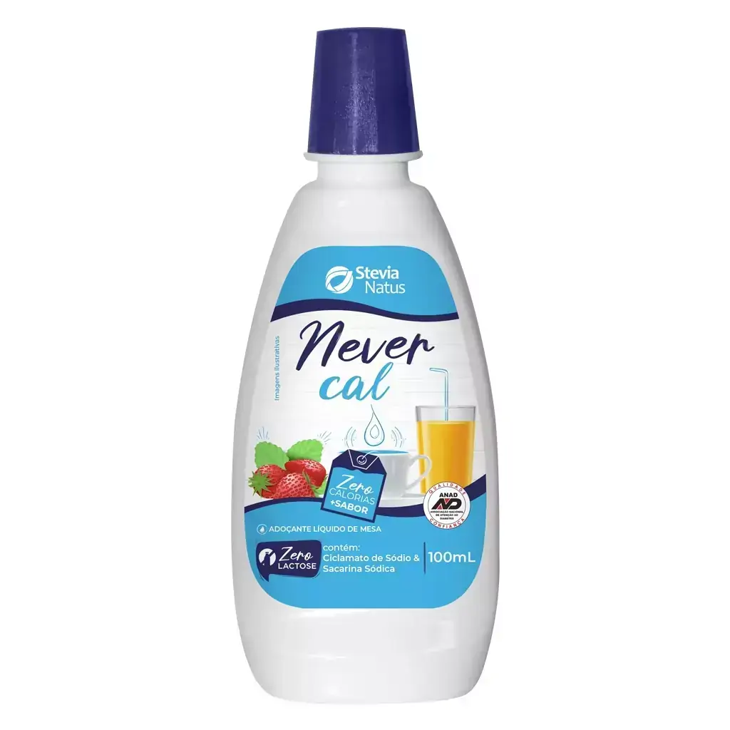 Adoçante líquido Never Cal 100ml - Stevia Natus