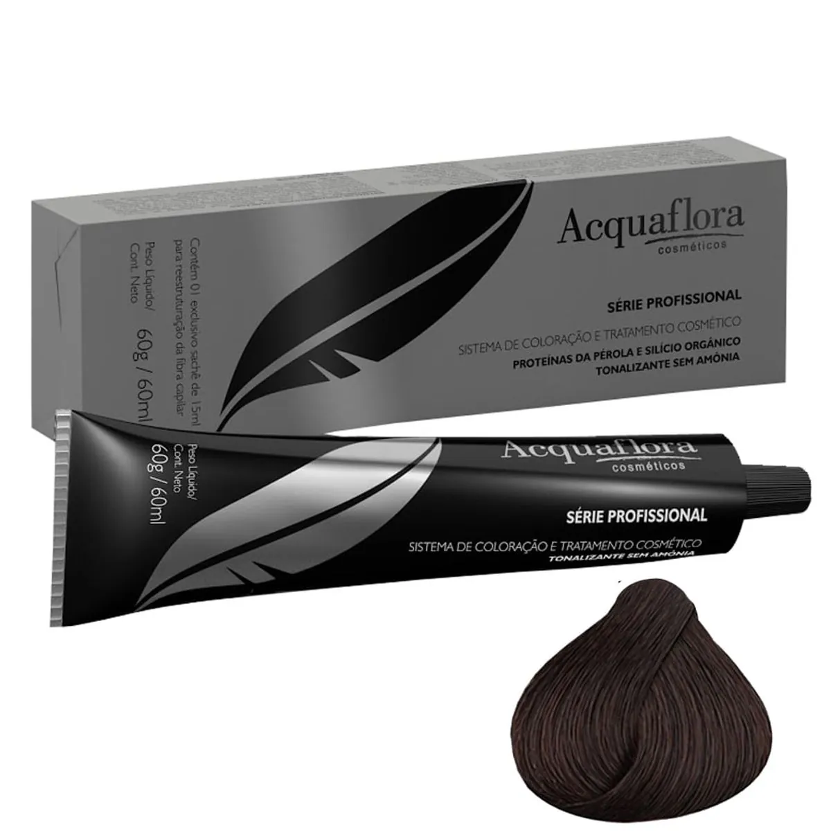 Tonalizante 3.0 Castanho Escuro 60g Acquaflora