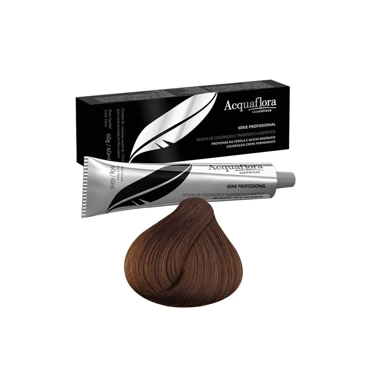 Coloracao Permanente 5.0 Castanho Claro 60g Acquaflora