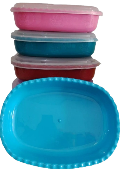 Pote G.i C/tampa Transparente Saladeira Oval 2l