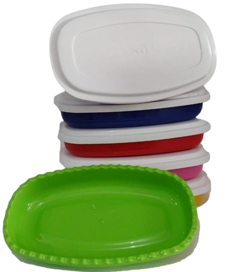 Pote G.i C/tampa Branca Mini Saladeira Oval 900ml