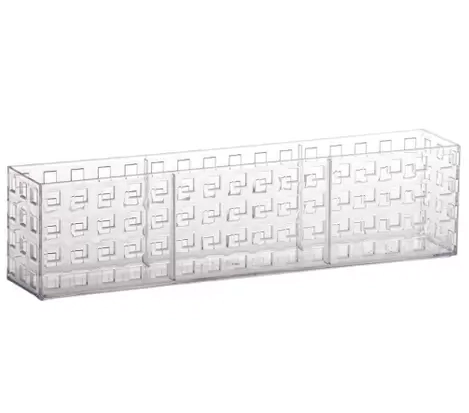 Organizador Empilhavel Plast 32x5,7x8cm Quad