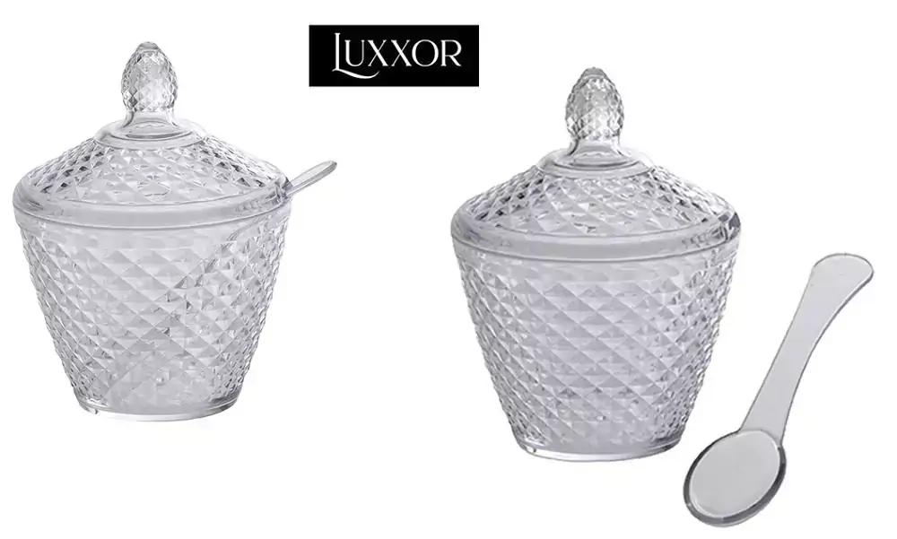 Açucareiro com Tampa e Colher 400 ml - LUXXOR