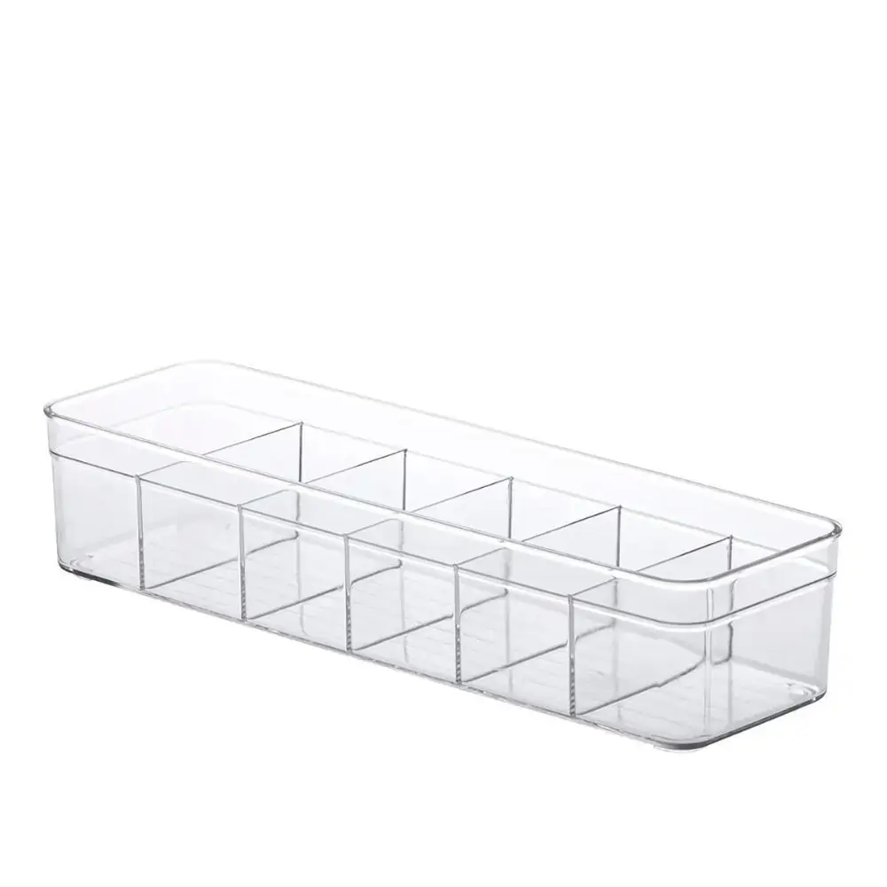 Organizador Multiuso Com 6 Divisórias Diamond Em Poliestireno 35,5cm Paramount