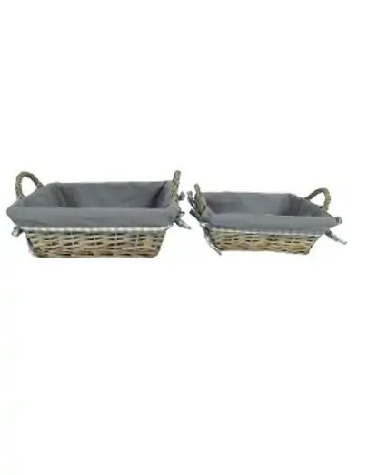 Jg.2 Cestas Ratan Casa Ambiente C/alca Home