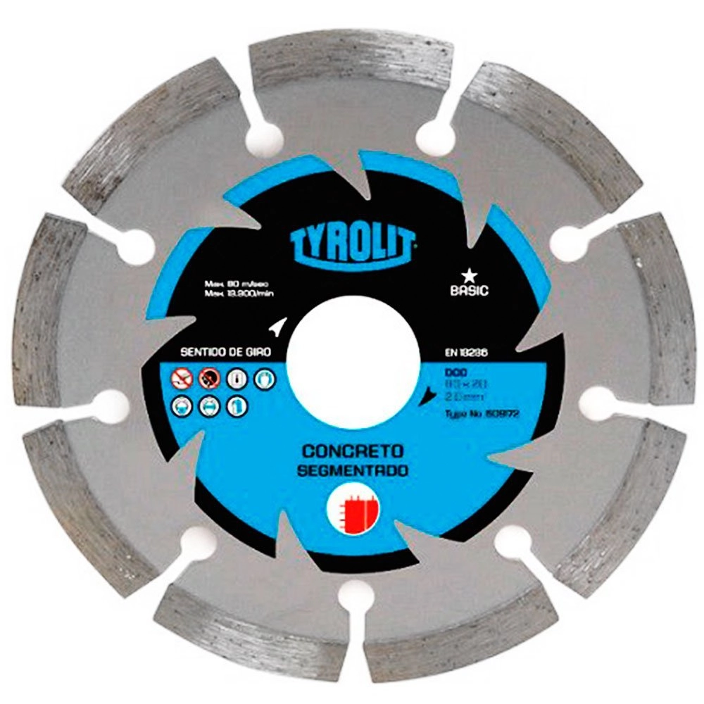 Disco De Corte Tyrolit Diamantado Basic Segmentado 110 X 20mm