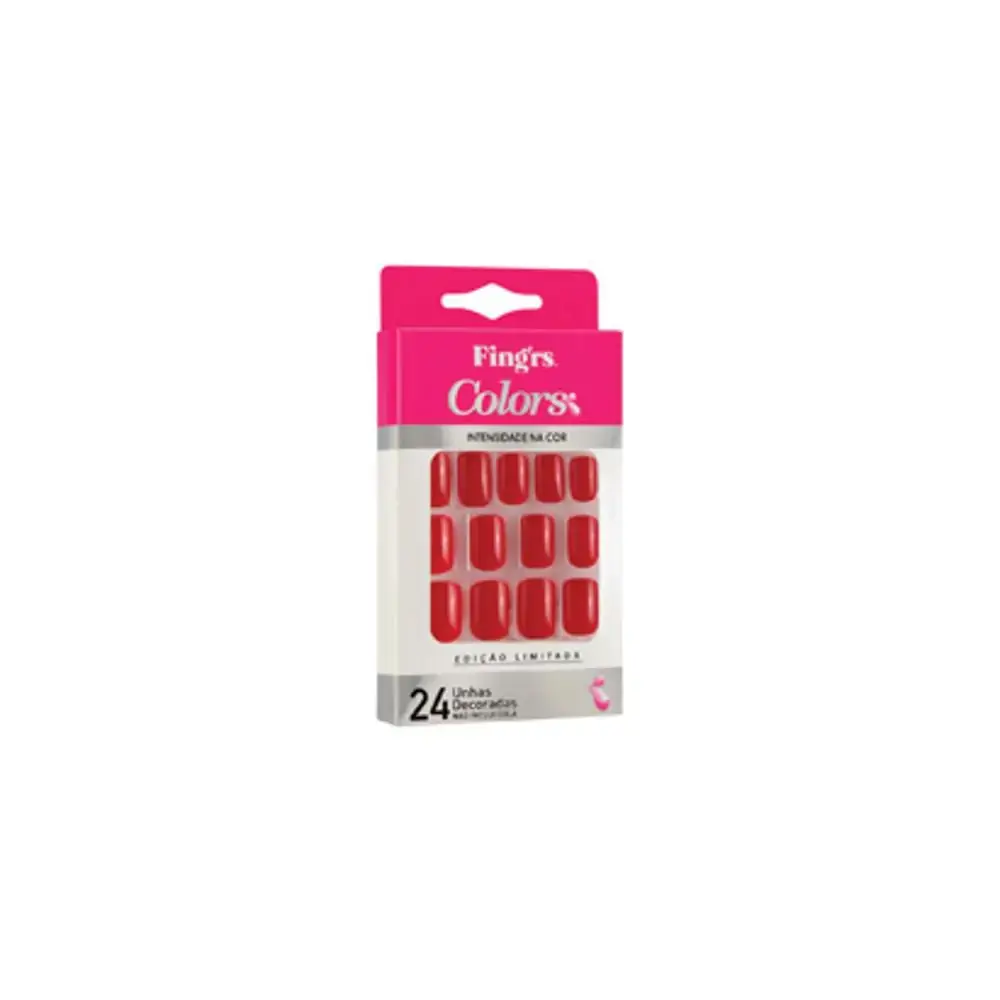 Fingrs R 2210 Unha Post Colors Vermelha