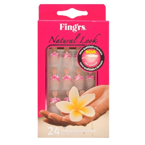 Fingrs Unhas Postiças Francesinha Decorada Arpoador 2227