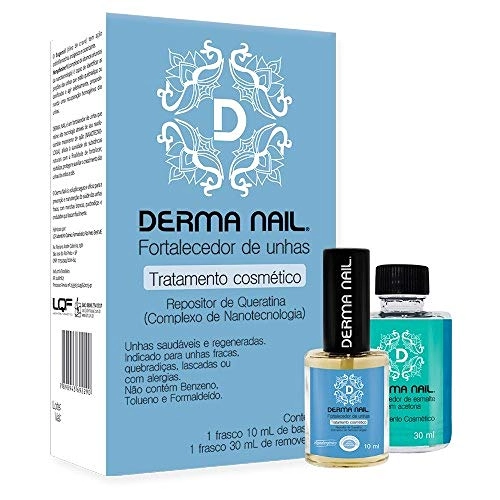 Derma Nail Kit Base Fortalec Rem Se/acetona