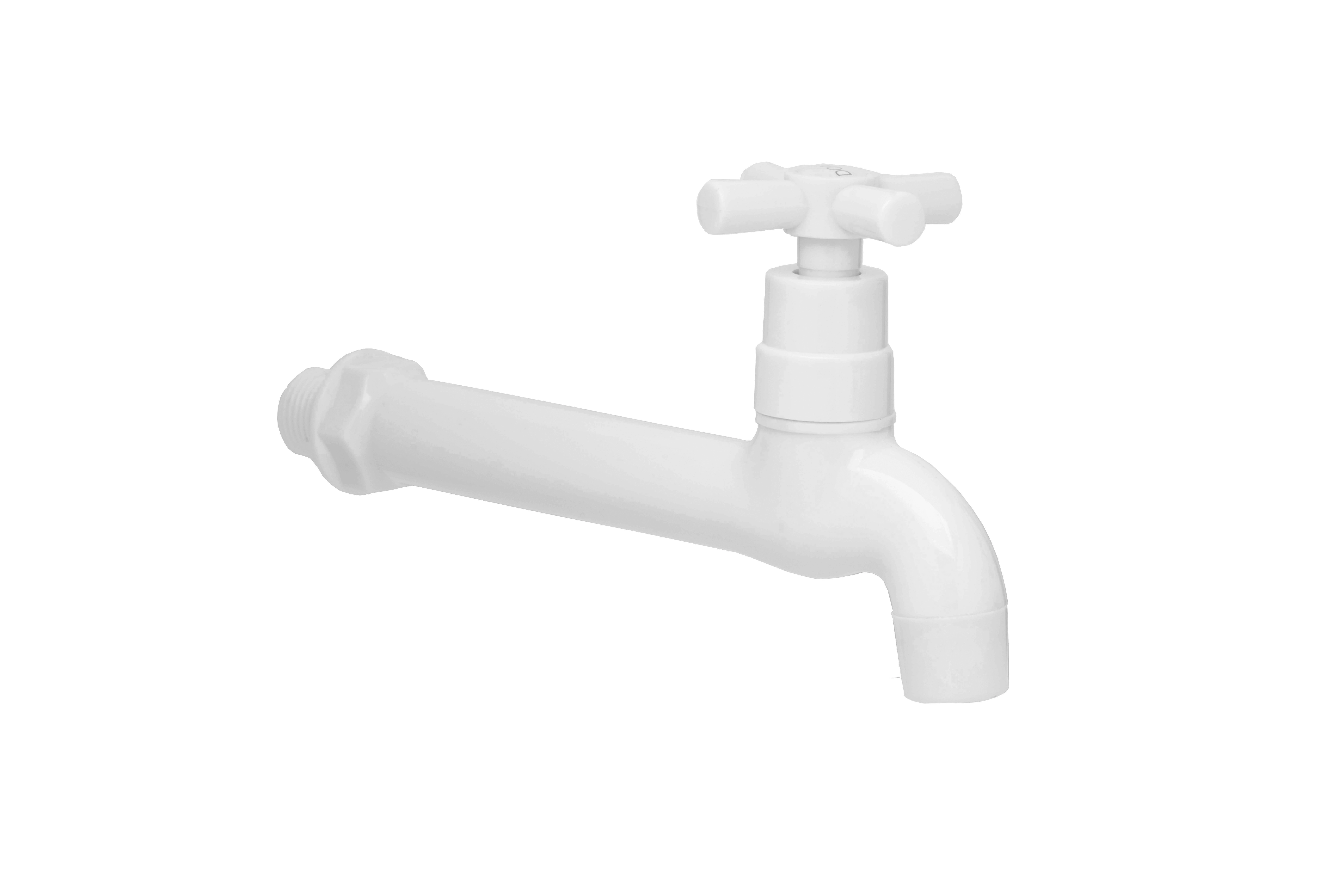 Torneira ABS Tanque Cozinha 17cm Longa Parede BC07 Doan