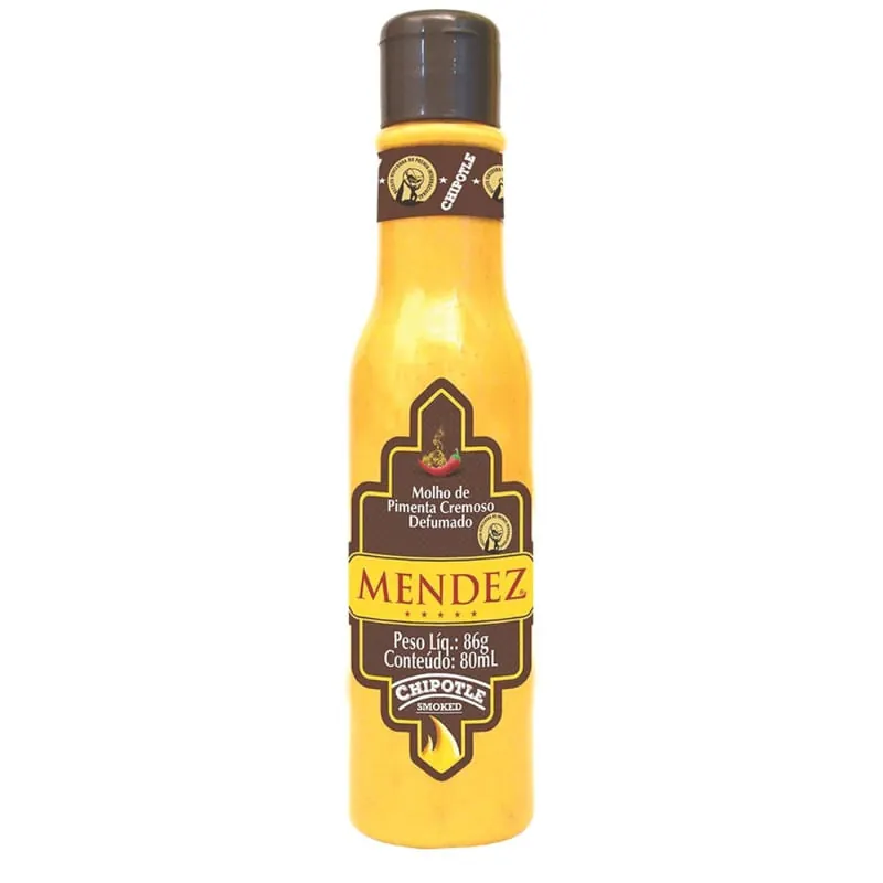 Molho de Pimenta Cremoso Defumado Mendez Frasco 80ml