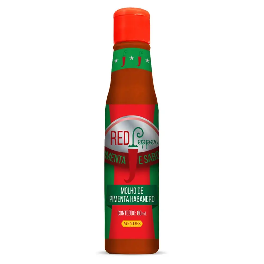 Molho De Pimenta Red Pepper 80ml Mendez