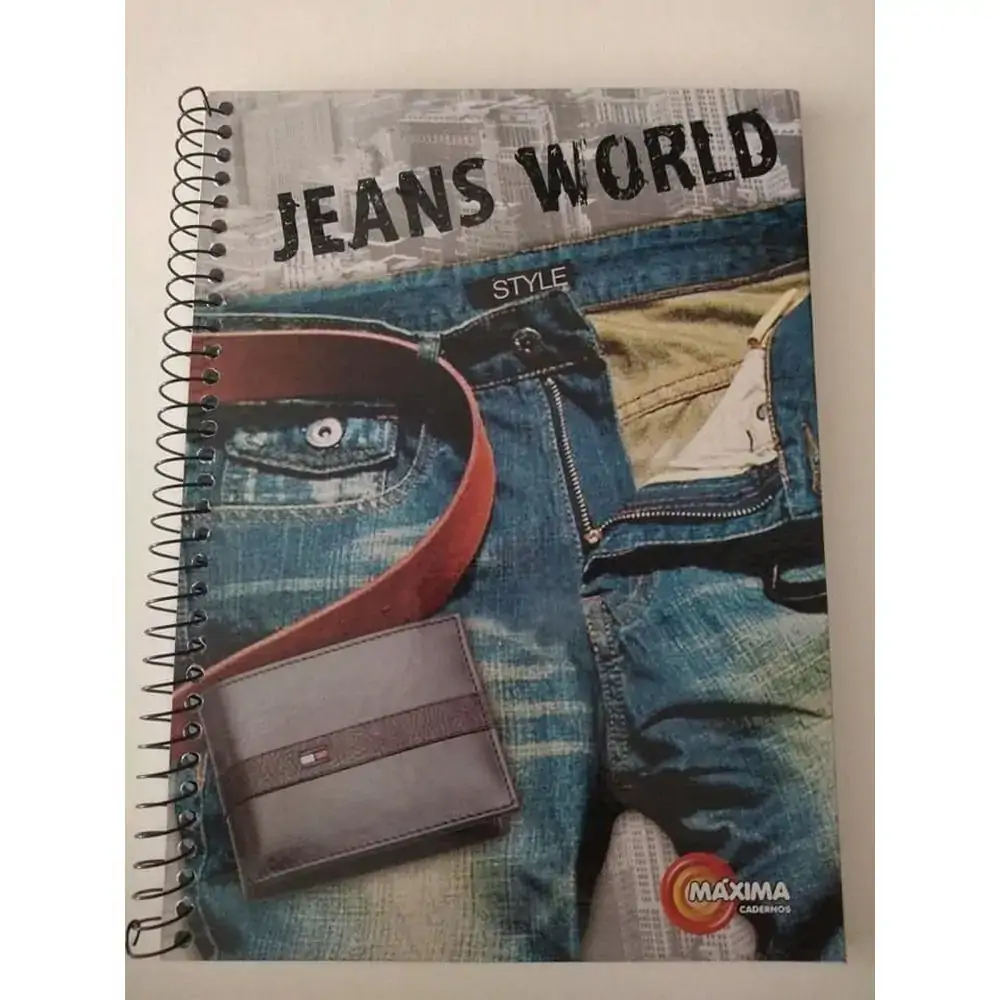 Caderno Univers 1mat 96fls Cp Jeans World