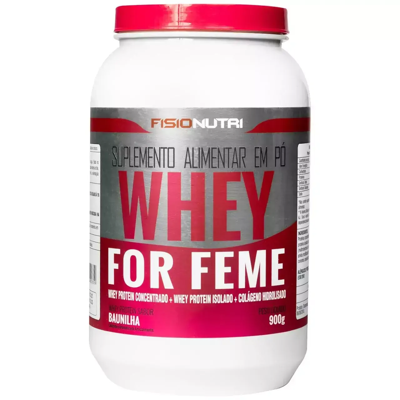 WHEY PROTEIN FEMMEISOLADO + COLÁGENO HIDROLISADO - BAUNILHA