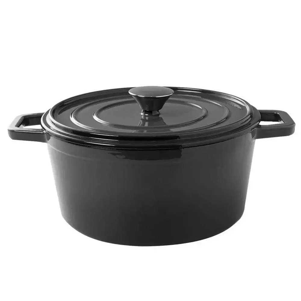 Caçarola de Ferro Fundido 24cm 3,6L Sauté Haus Cinza 57502/151