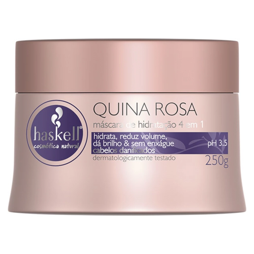 Máscara Capilar De Tratamento Haskell Quina Rosa 250g