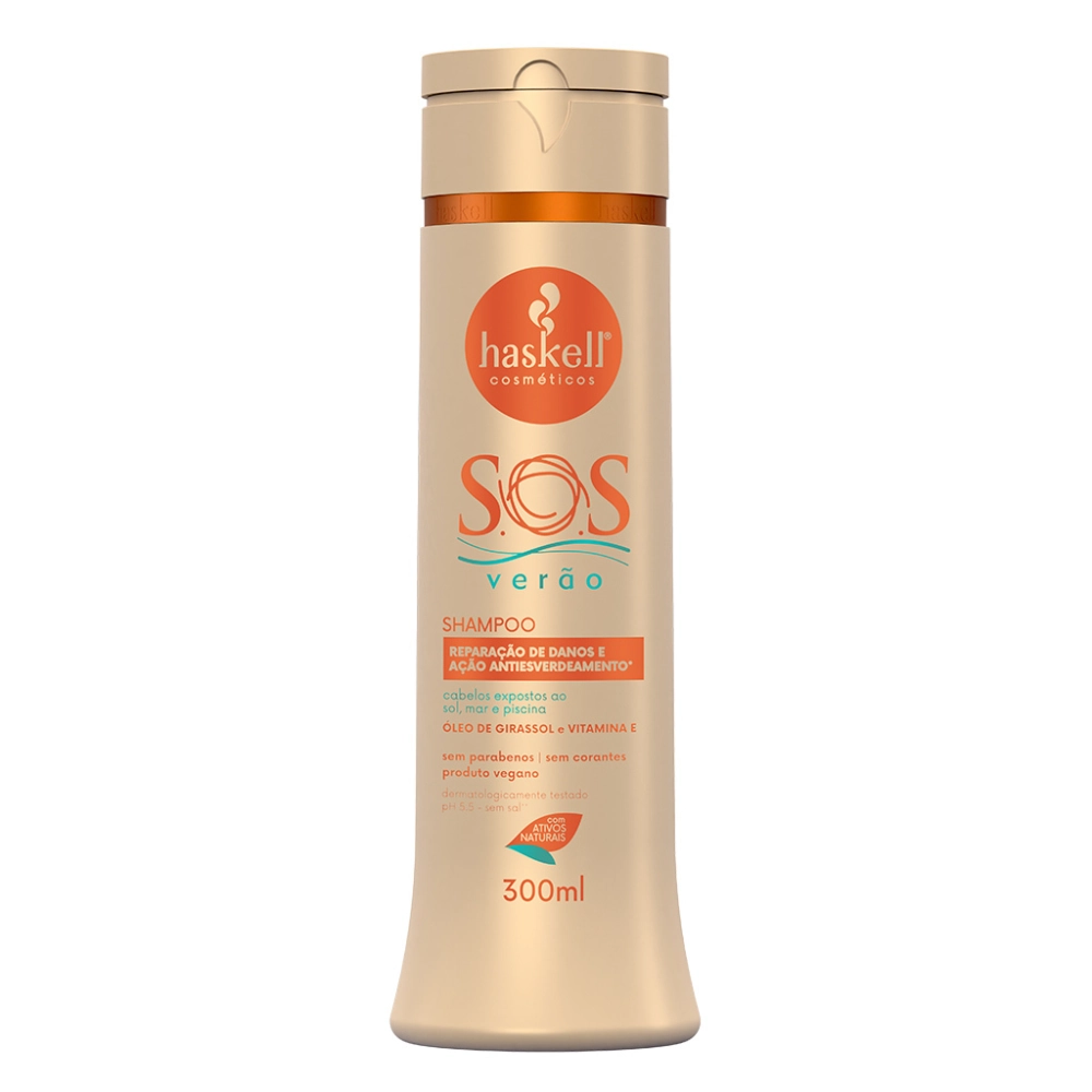 Shampoo Haskell Sos Verão 300ml