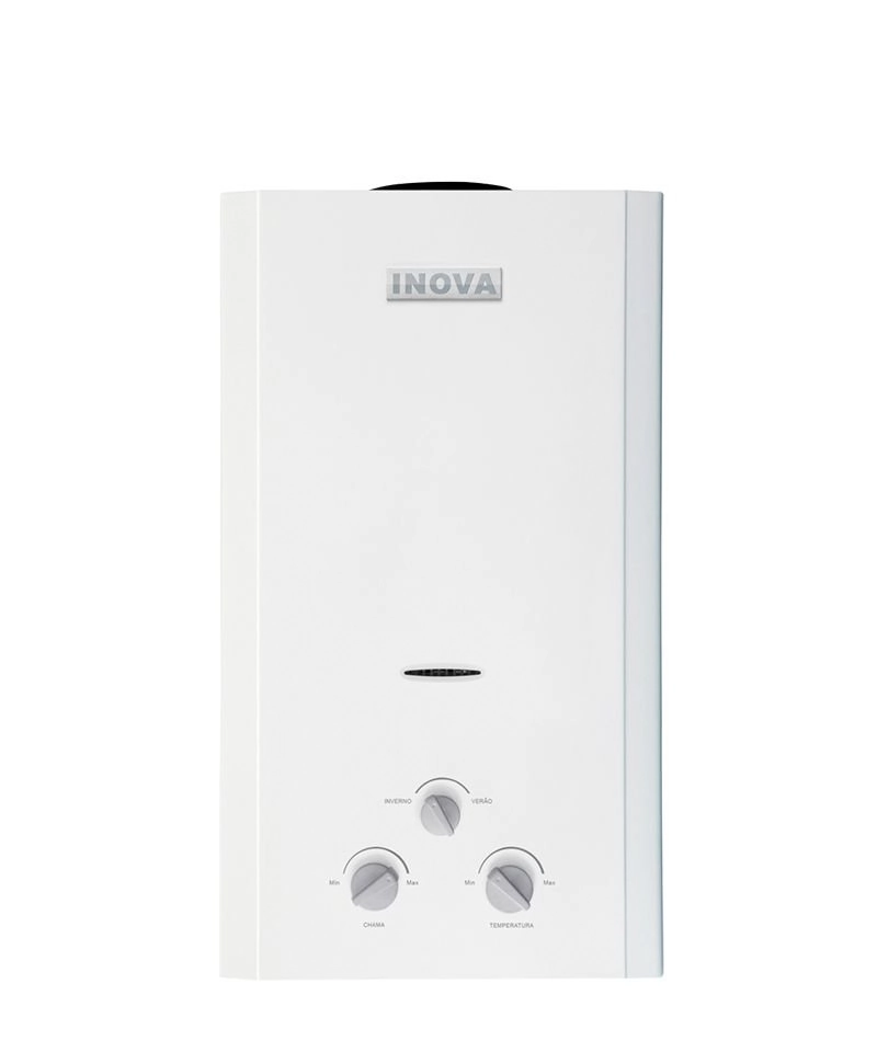 Aquecedor De Agua A Gás Mecanico In-1800 Inova Glp Branco Pilha