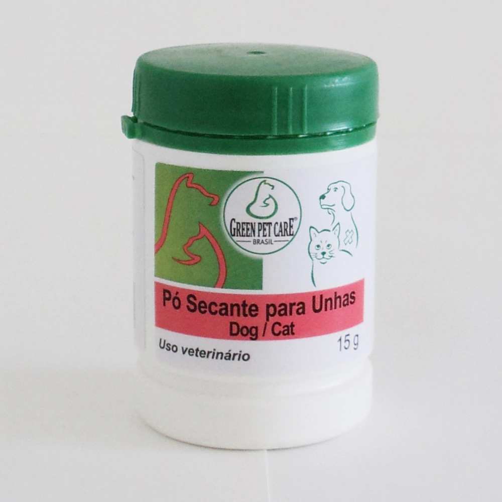 Po Secante Estanca Sangue P/unhas 15grs Green Pet
