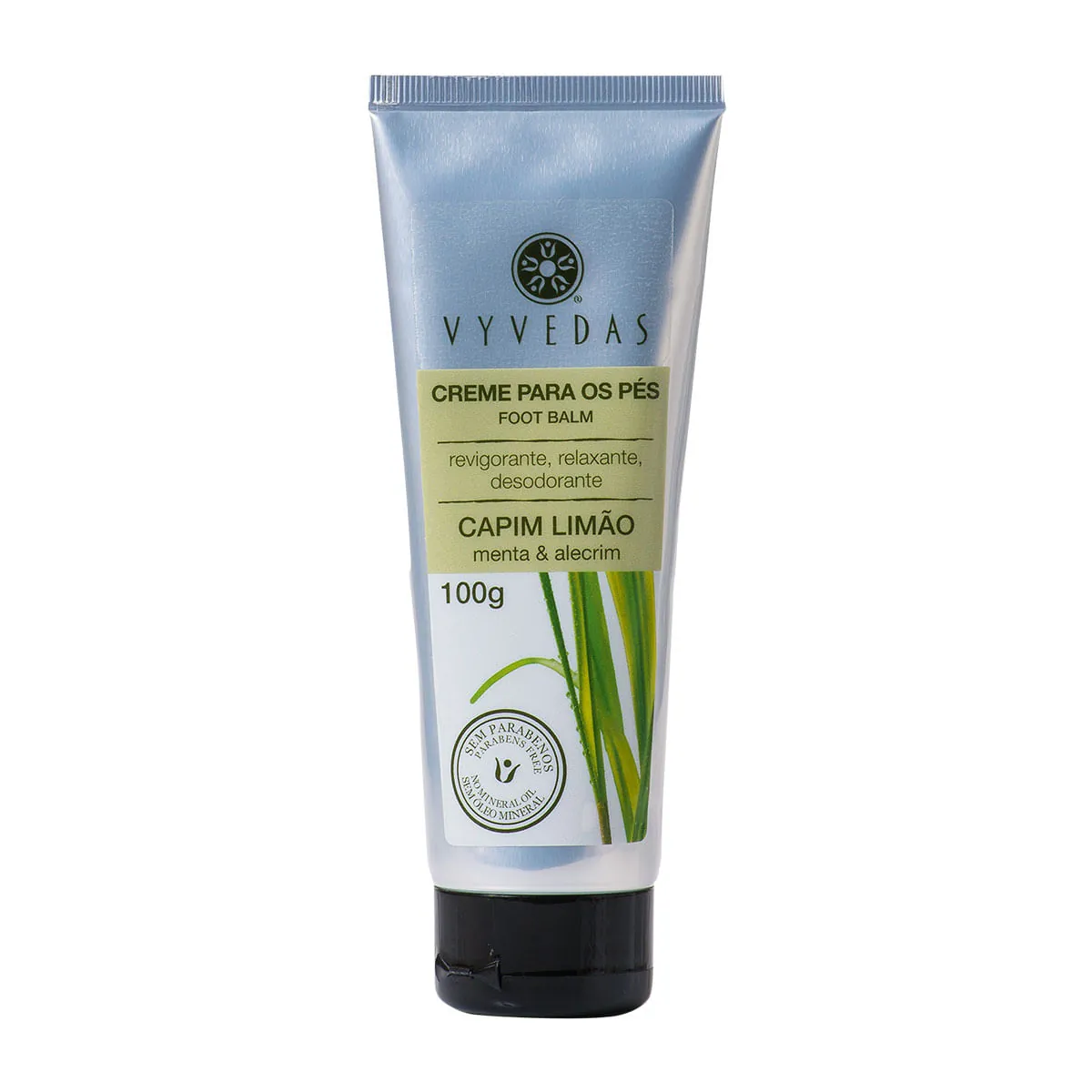 Creme Capim Limao Foot Balm Vyvedas 100g