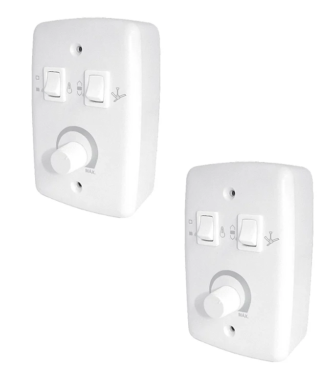 Kit 2 Chave Rotativa Com Caixa Externa Bi Volt 316 Rima