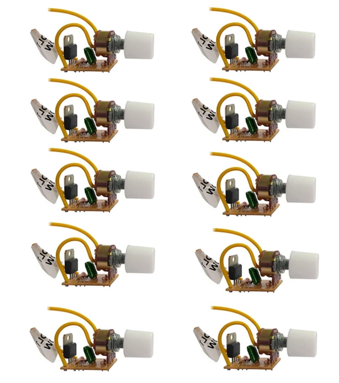 Kit 10 Dimer Rotativo Com Off Bivolt 1000w Br 604 Rima