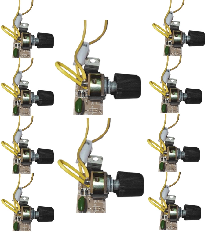 Kit 10 Dimmer Rotativo Off 1000 W Biv Pt 611 Rima