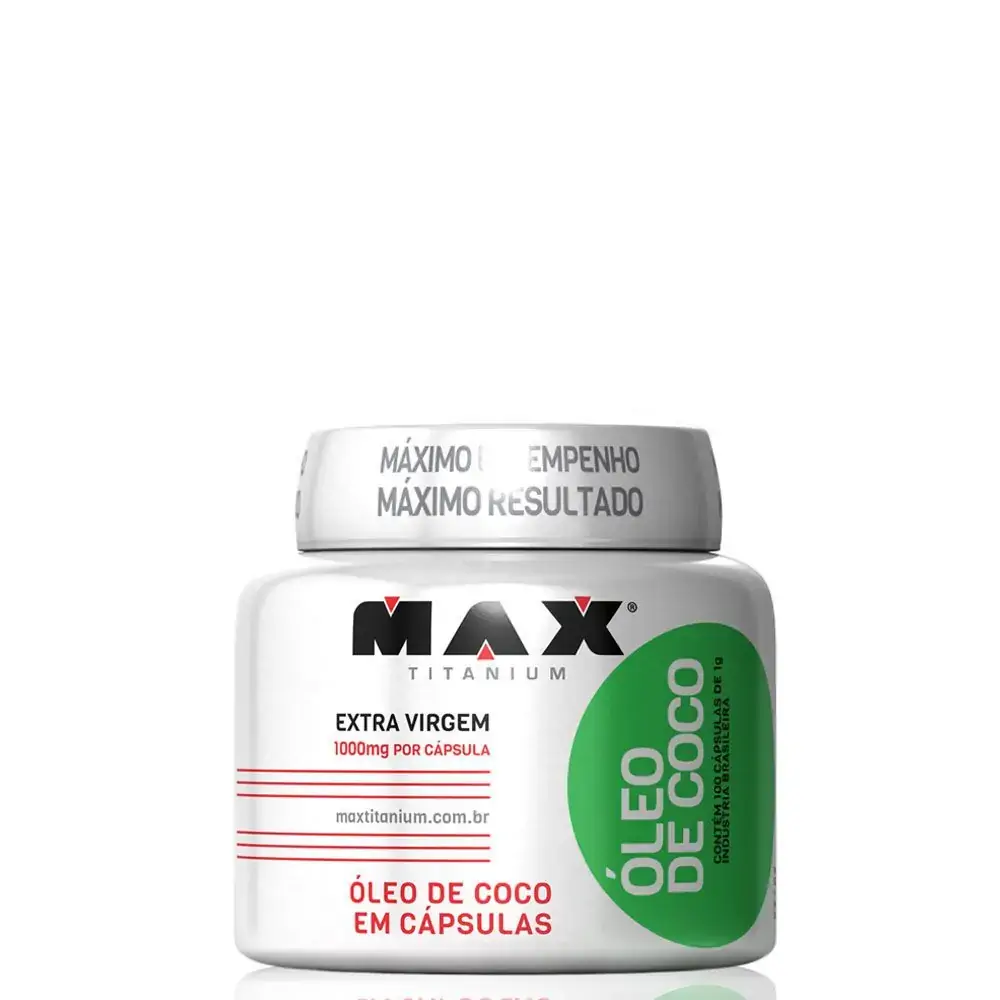 Oleo De Coco 100 Caps 1g Max Titanium