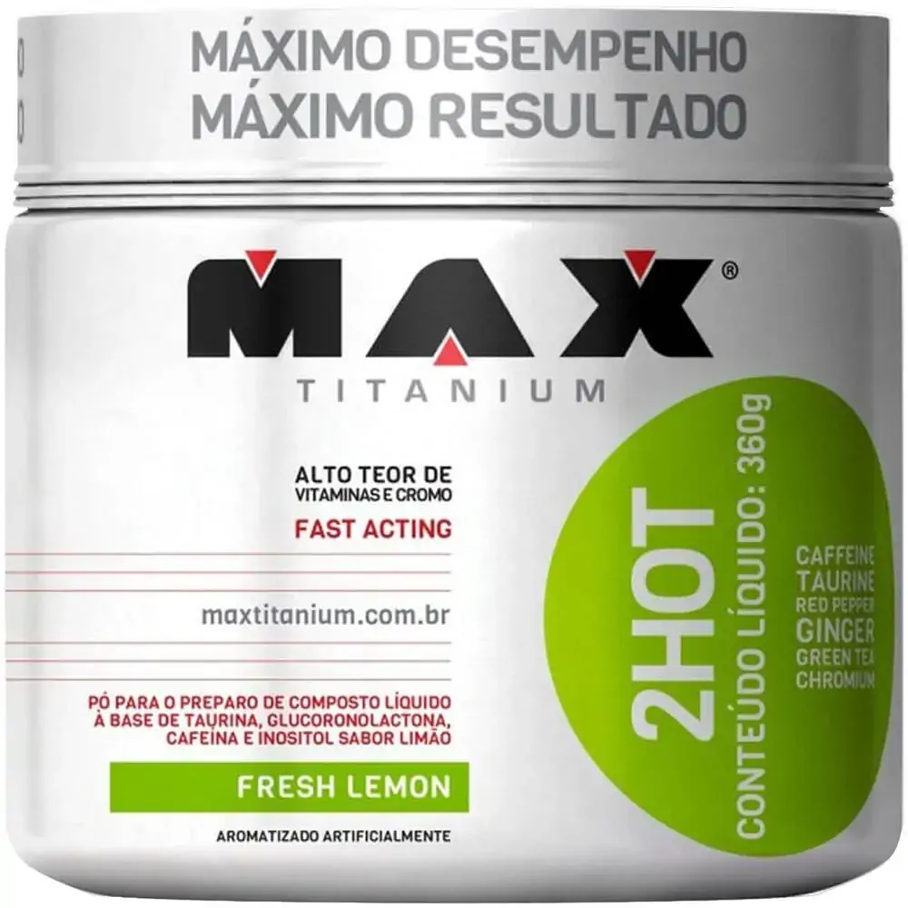 2hot Sabor Limao 360g Max Titanium