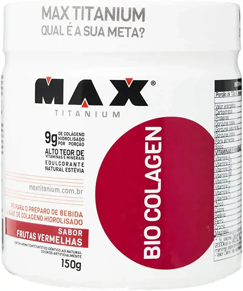 Bio Colagen 150 G Max Titanium Colágeno Hidrolisado Em Pó